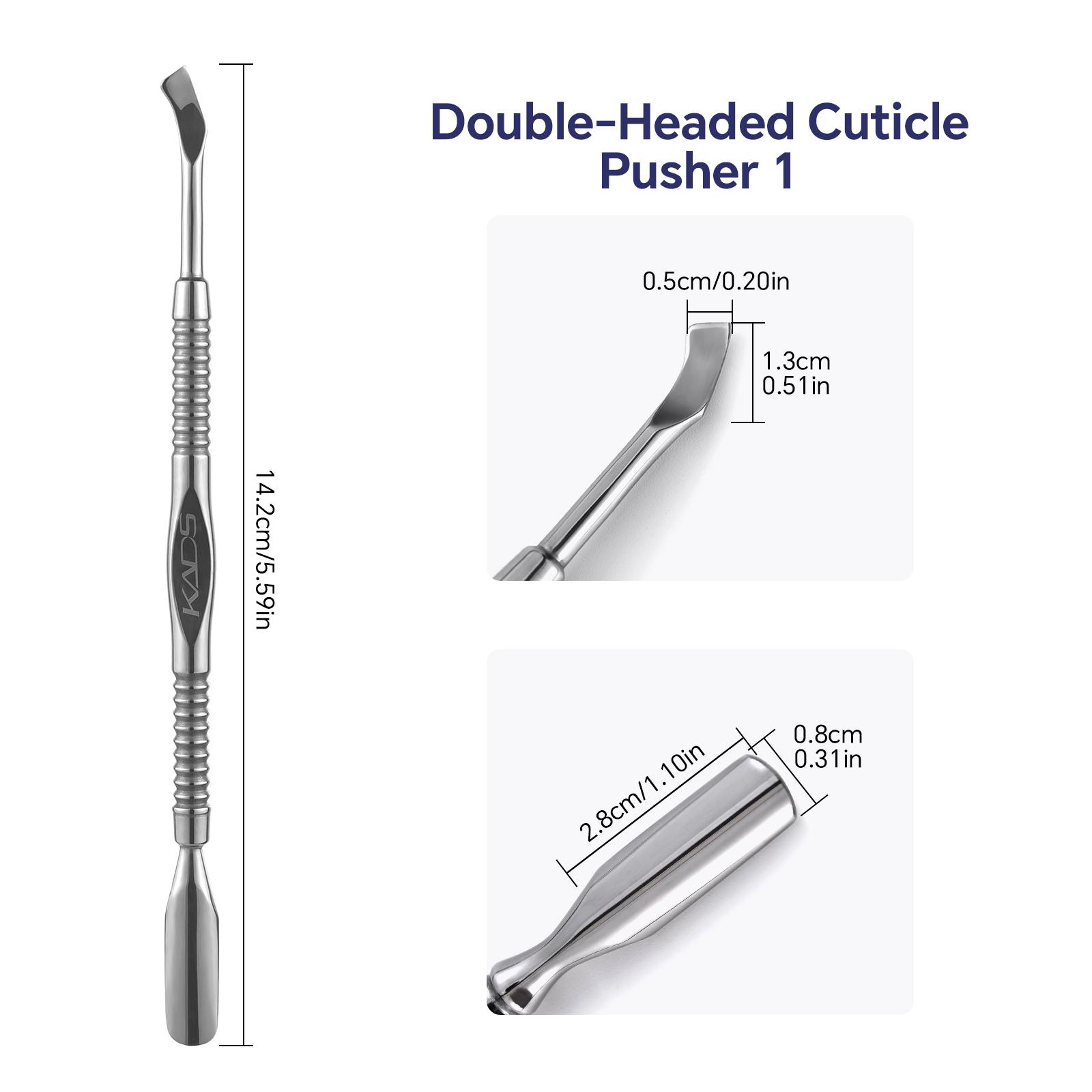 

Двусторонний Толкатель для кутикулы из нержавеющей стали, 1 шт., средство для удаления омертвевшей кожи для педикюра, маникюра, очиститель для ногтей, инструмент для ухода