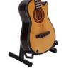 Minature Guitar Model Wooden   Musical Instrument Guitar Replica with Stand Ornament