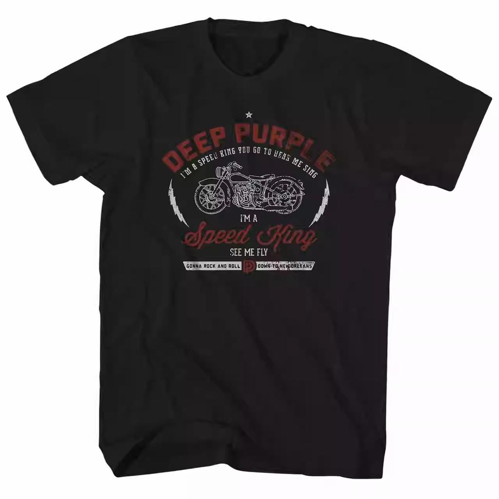 Deep Purple Band Hard Rock Style American Retro High Street Tshirt 2026 Bestselling Model