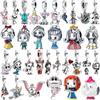 Kawaii New 925 Silver Mermaid Princess Elephant Pendant Bead Charm For Bracelets Necklace Keychain DIY Jewelry Women Gift