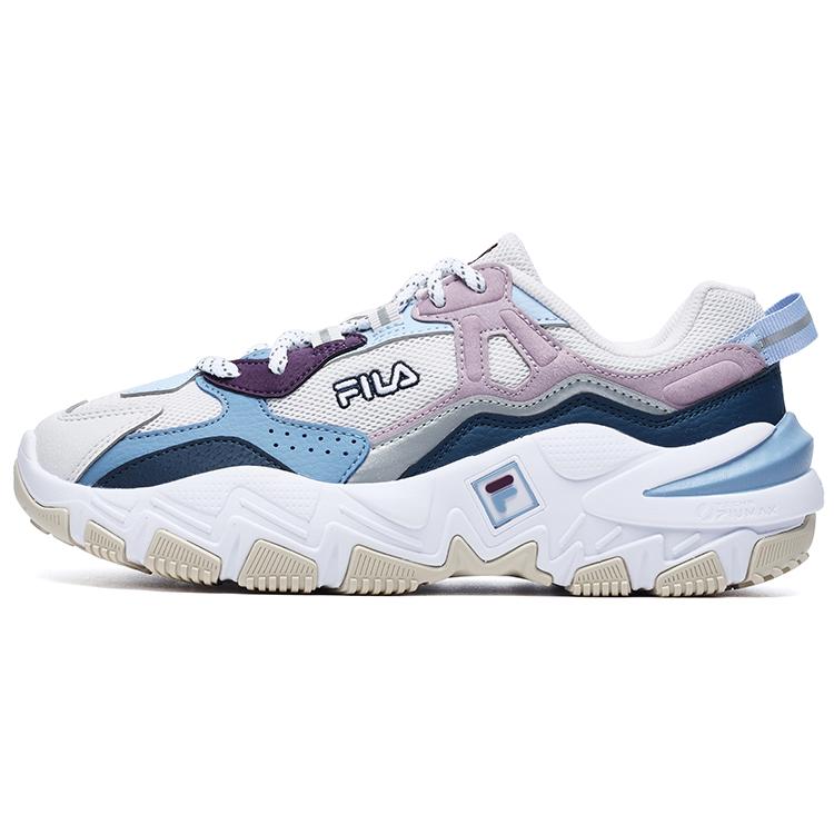 FILA Ray Tracer 2 Retro Shoes  White Blue Pink  Women s F12W232140FNA 36