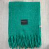 Autumn and winter Ankela red wool scarf women's new solid color thickened warm scarf high-end simple and versatile shawl