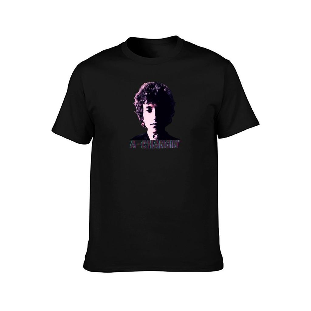 AChangin Retro Bob DylanInspired Design TShirt Work Wear Lightweight Tee