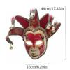 Masquerade Mask With Bells Vintage Jolly Jester Mask Comedy Mask Masquerade Decoration Mask for Men Women Halloween