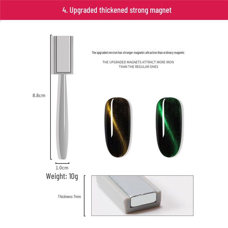 Super Starker Katzenaugen-Nagelkunst-Magnet für Gel-Lack