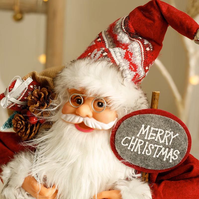 60CM Large Santa Claus Dolls Ornaments Standing Santa Figurine Doll Christmas Home Decoration Kids Gift navidad home decor