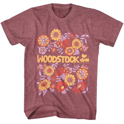 Woodstock Hippie Blumen Herren T-Shirt
