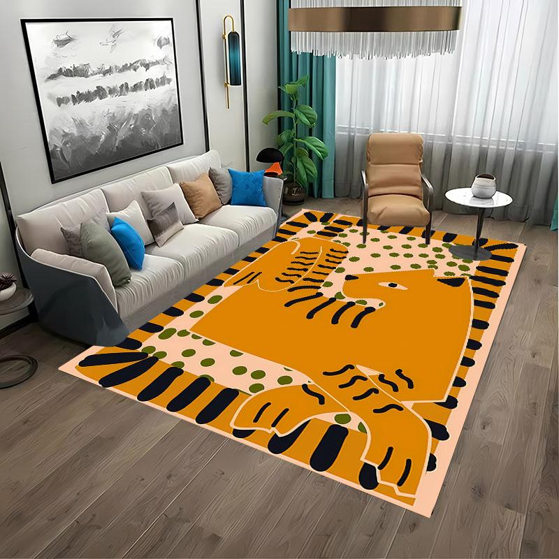 Classic Vintage Art Ancient Egypt Colorful Abstract Animal Area Rugs for Living Room Bedroom SofaDoormat Decor,Kids Non-slip Mat