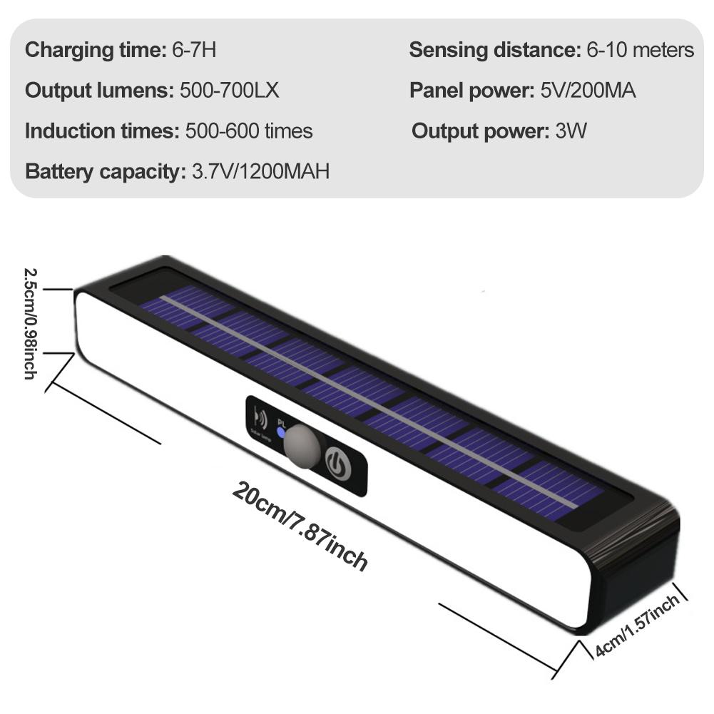 36 LED Outdoor Solarleuchten Bewegungssensor 3 Modi Wasserdichte Lichter für Außen Weg Garten Garagenlampe