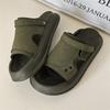 Casual slippers open-toed platform waterproof sandals tide brand summer beach shoes 371232 olive green-J