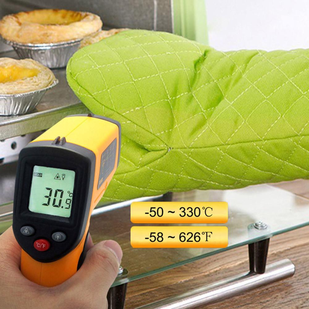 Termómetro digital Termómetro infrarrojo láser rojo Pirómetro IR sin  contacto Medidor de temperatura LCD comprar a buen precio — entrega  gratuita, reseñas reales con fotos — Joom