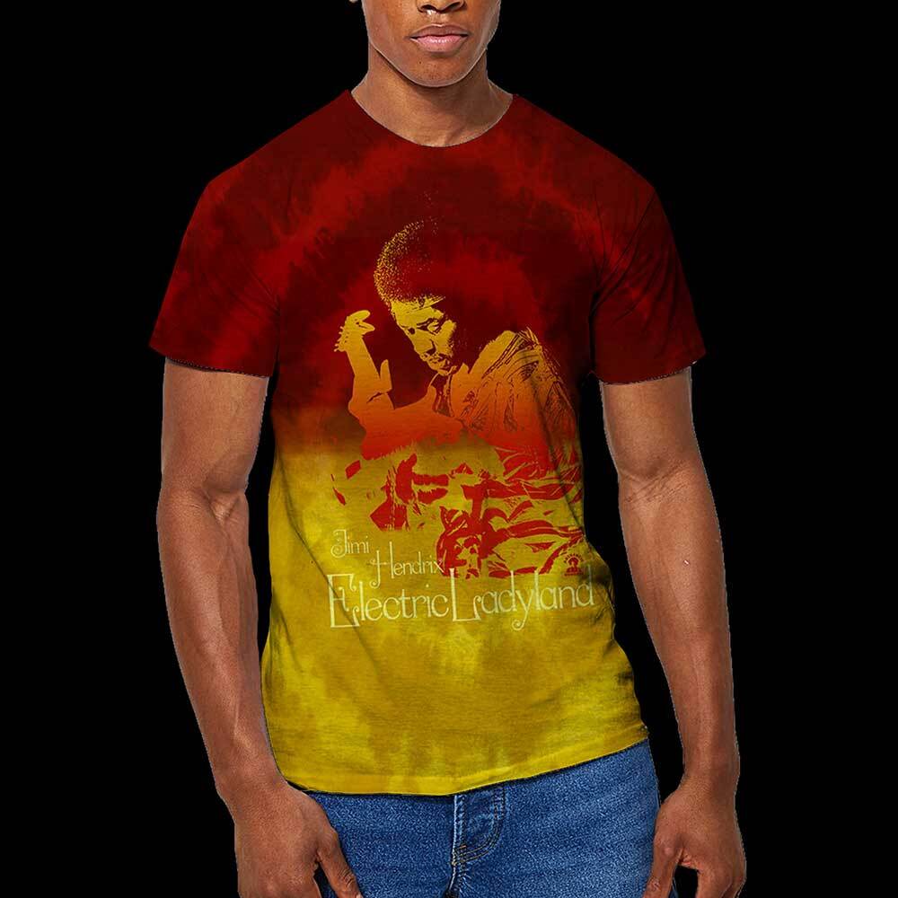 Jimi Hendrix Electric Ladyland Dip Dye Official Merchandise T-shirt MLXL New S