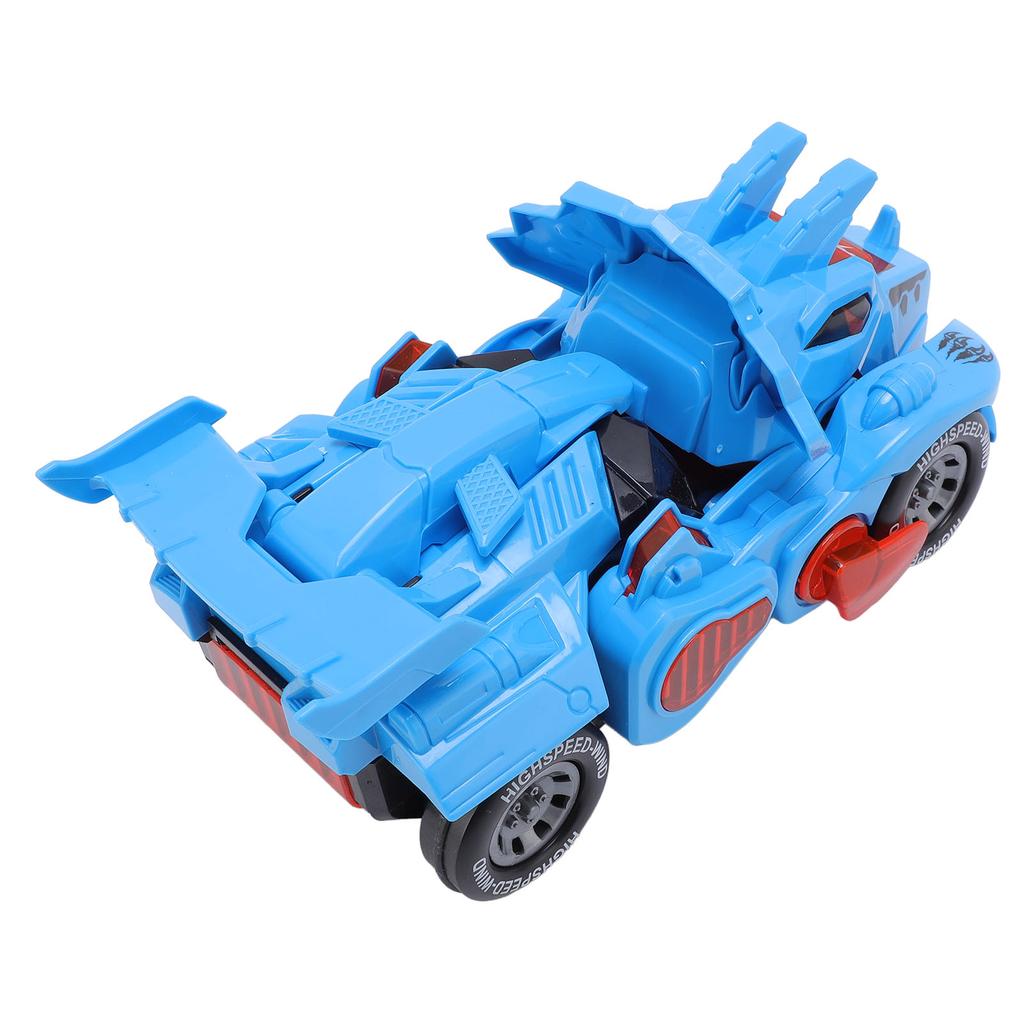 Transforming Car Dinosaur Toy Battery Powered Electric Dinosaur Car with Light Music for Toddlers