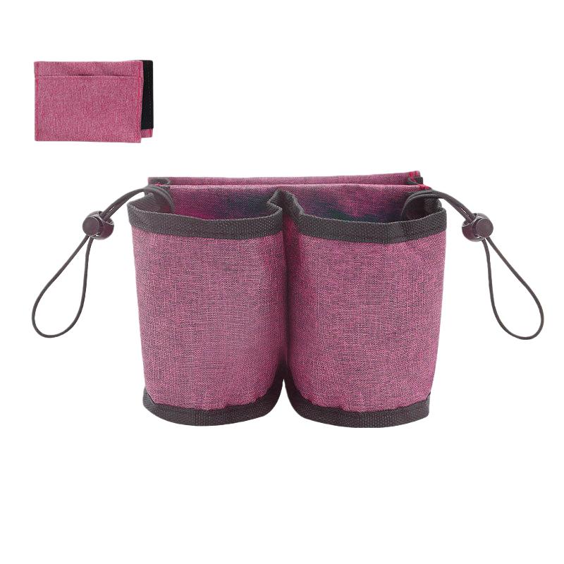 1PC Luggage Travel Cup Holder Storage Bag Travel Cup Holder Coffee Mug Holder Suitcase Cup Holder Luggage Drink Holder Oxford Cl