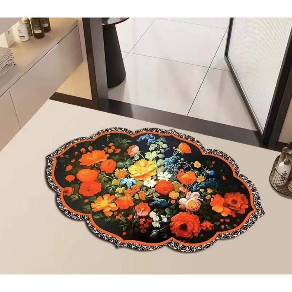 

2 шт., коврик для ванной комнаты, поглощающий грязь, диатомовый, грязеотталкивающий, коврик для двери туалета, нескользящий, коврик для педали 40*60cm