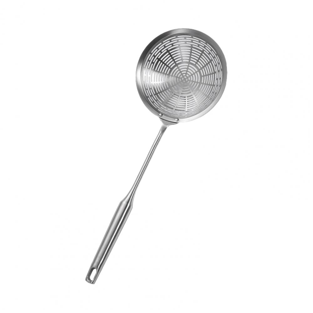 High-temperature Cooking Tool Stainless Steel Spider Strainer Skimmer Long-handled Mesh Oil Straining Spoon for Frying