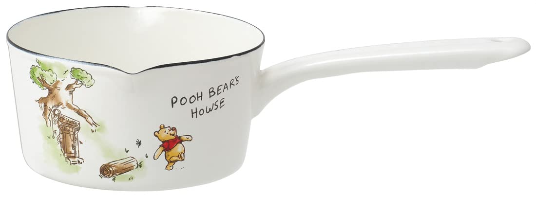 

Skater Enamel Double-Spout Milk Pan, 15cm, 1.2L, Disney Winnie the Pooh Design, ENMP1-A