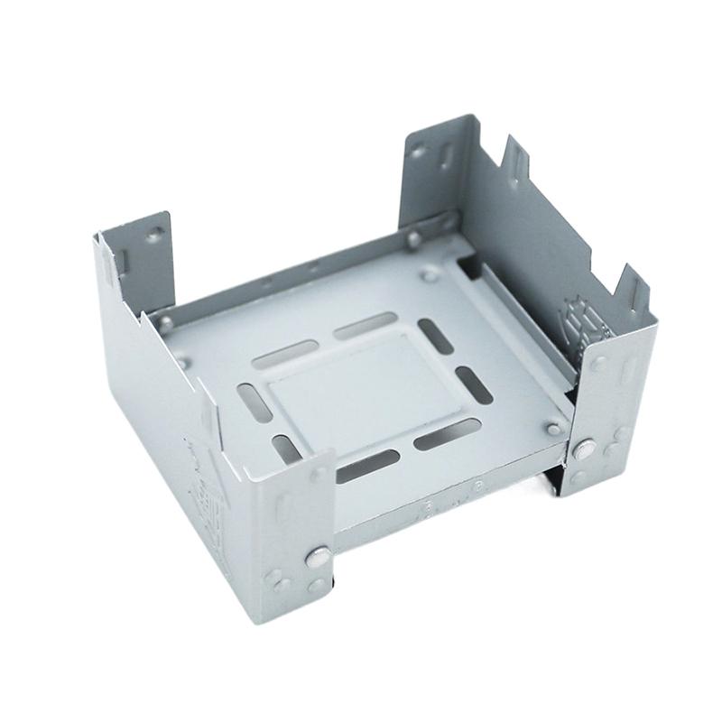Outdoors Portable Solid Alcohol Fuel Folding Furnace Mini Picnic Burner Galvanized Iron Camping Stove Cooking Camping Equipment