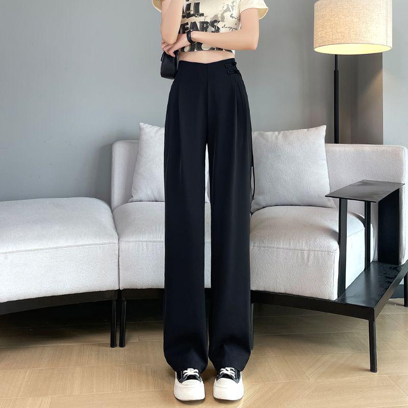 Women s Summer Chiffon Suit Pants - 2026 High Waist Straight, Narrow & Wide Leg Styles S