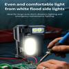 2PCS Magnetic Work Light With Type C Fast Charging IP68 Waterproof Rotatable Head For Technicians Repair And Cave Exploration