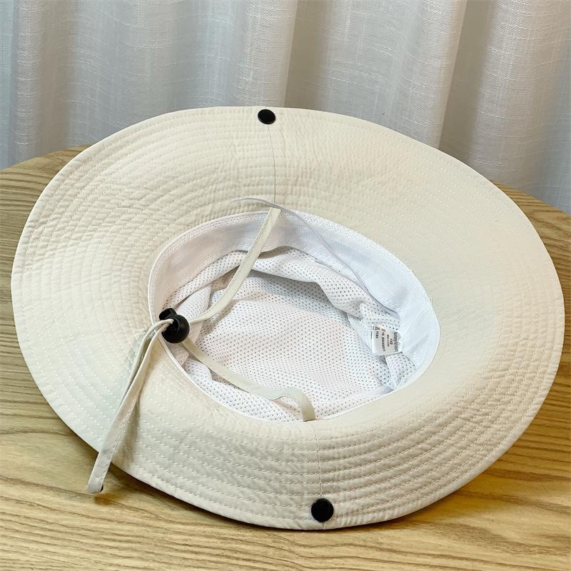 Four Seasons Solid Color Quick-drying Bucket Hat UV Protection Sun Hat Women's Outdoor Thin Western Denim Mountaineering Hat
