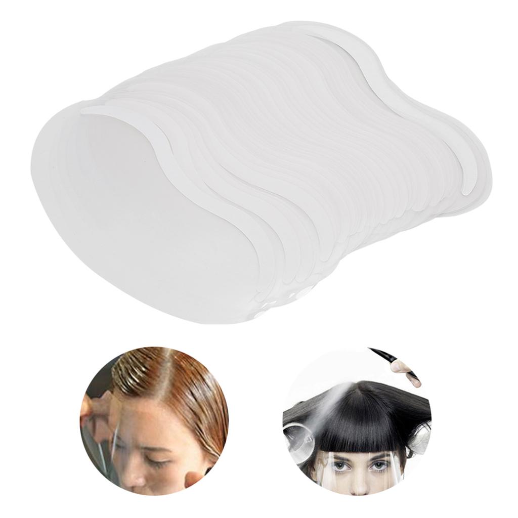 50Pcs Unbreakable Dyeing Hairdressing Salon Eye Face Protection Shield Hairspray Cover