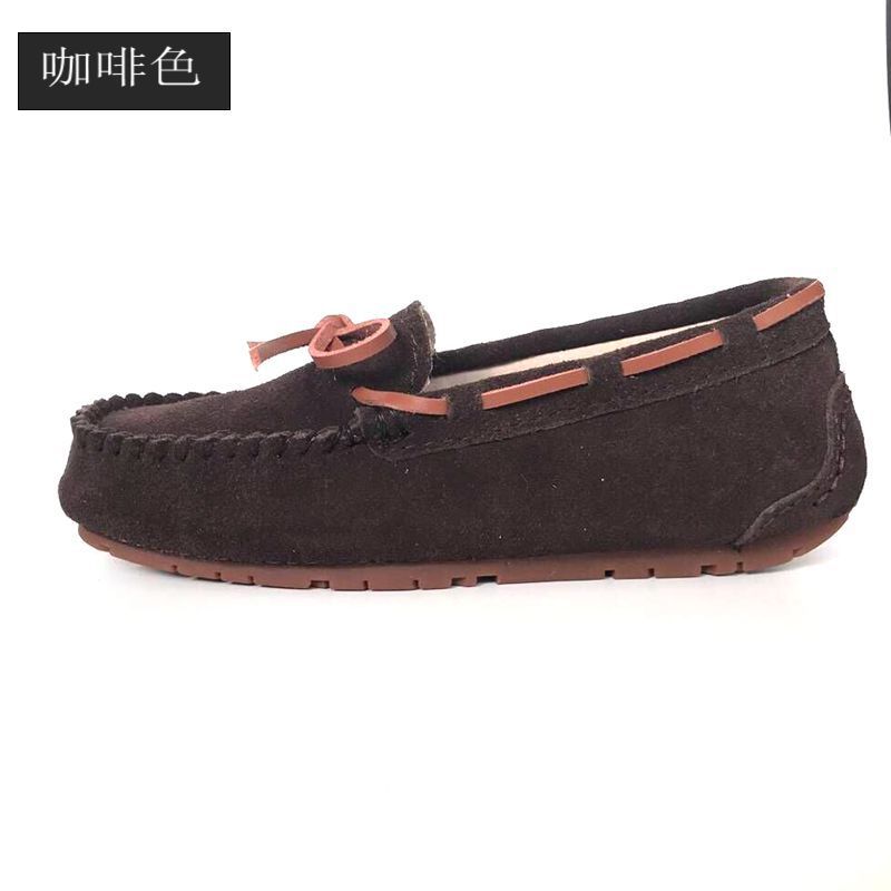 Doudou Shoes Women's New Spring and Autumn Single Shoes Leather Soft Sole Summer Casual Non-slip Pregnant Women Mother Flat Shoes
