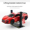 DlY Scene Car Garage Model Diecast Zinc Zinc Alloy Car Model Display Lighting Parking Lot  Assembly Toy