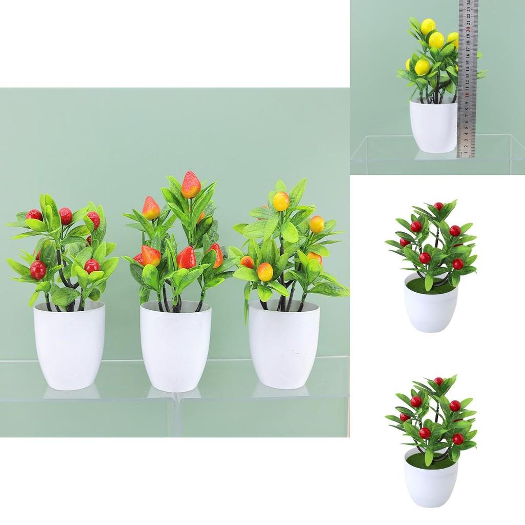 Fruit Tree Artificial Plant With Plastic Craft For Home Decor And Gift Use