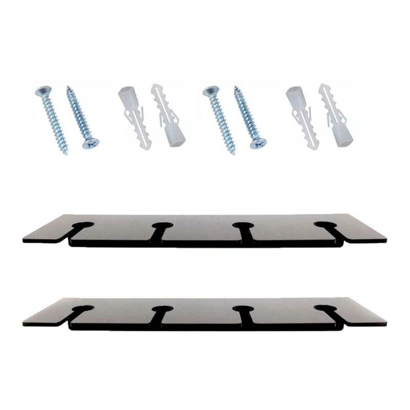 2Pcs Clear Acrylic Wine Glass Holder Wall Mounted Stemware Hangings Rack Glassware Holder Rack Wine Glass Rack Gifts