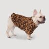 GreenJoy Leopard Print Dog Sweater – Stretchy Fleece Dog Turtleneck Sweatshirt for Puppies & Cats, Soft & Warm Pet Winter Clothes for Small, Medium