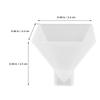 High Quality Silicone Pyramid Mold for Resin Making DIY Pyramid Shape Craft Mold for Epoxy Artwork and Desktop Ornament Projects