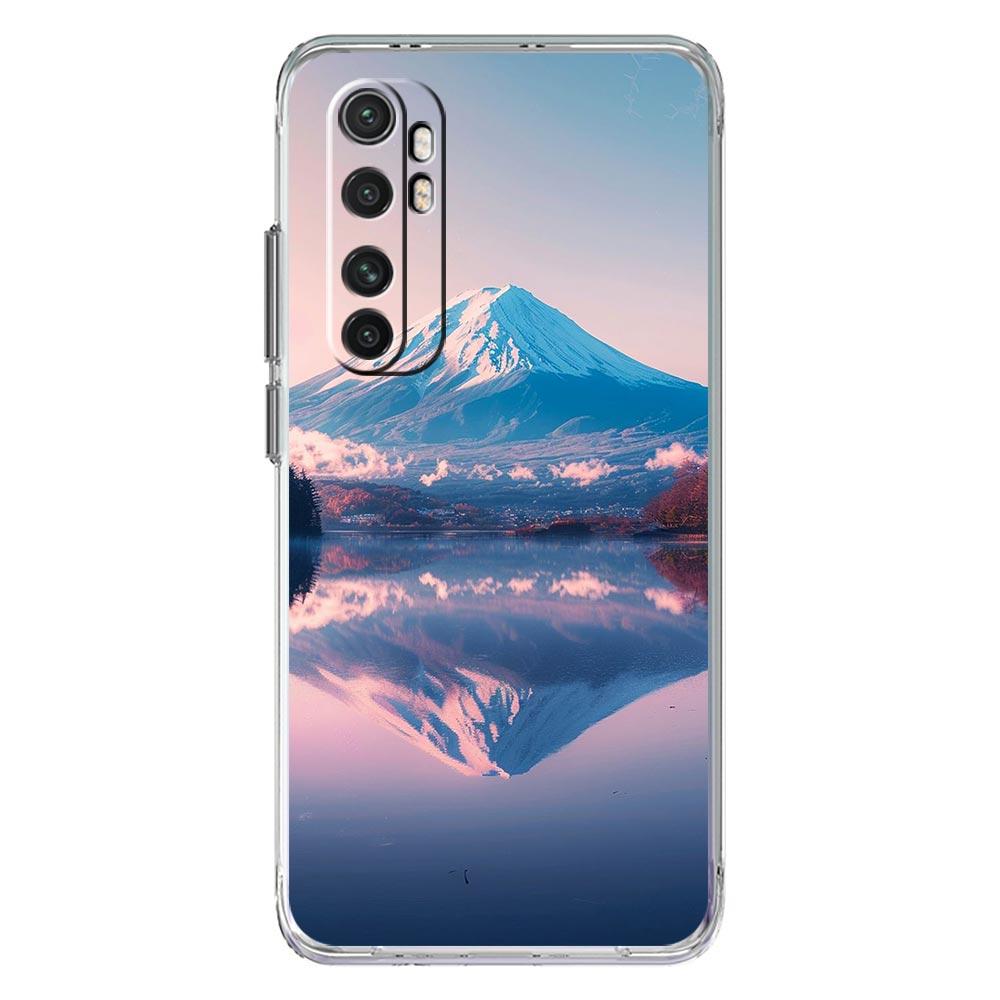 Phone Case For Xiaomi Mi Poco X7 X6 X5 X3 F7 Ultra F6 Pro F3 15 14T 14 13T 11 12 13 Lite Cover Japan Mount Fuji Cherry Blossom