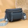 First Layer Cowhide Saddle Bag Large Capacity Shoulder Bag Simple Leather Women'S Bag Soft Leather Women'S Oblique Span Bag