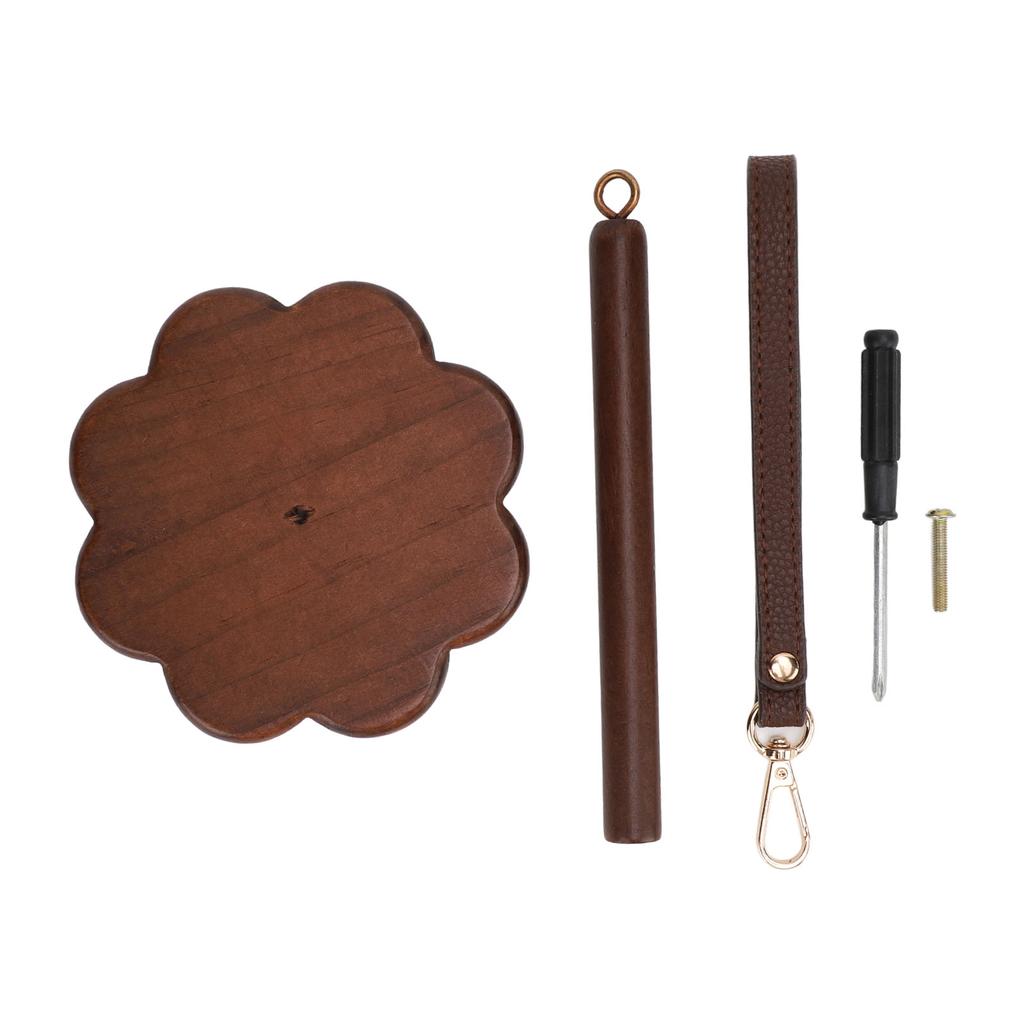 Portable Wrist Yarn Holder with Wristband Walnut Wood Knitting Yarn Ball Organizer Prevents