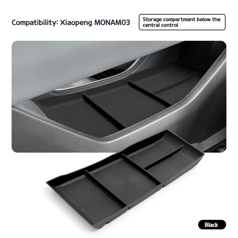 Suitable for 24-25 Xiaopeng MONA M03 central control lower storage box modified storage box decorative partsInternalAccessories
