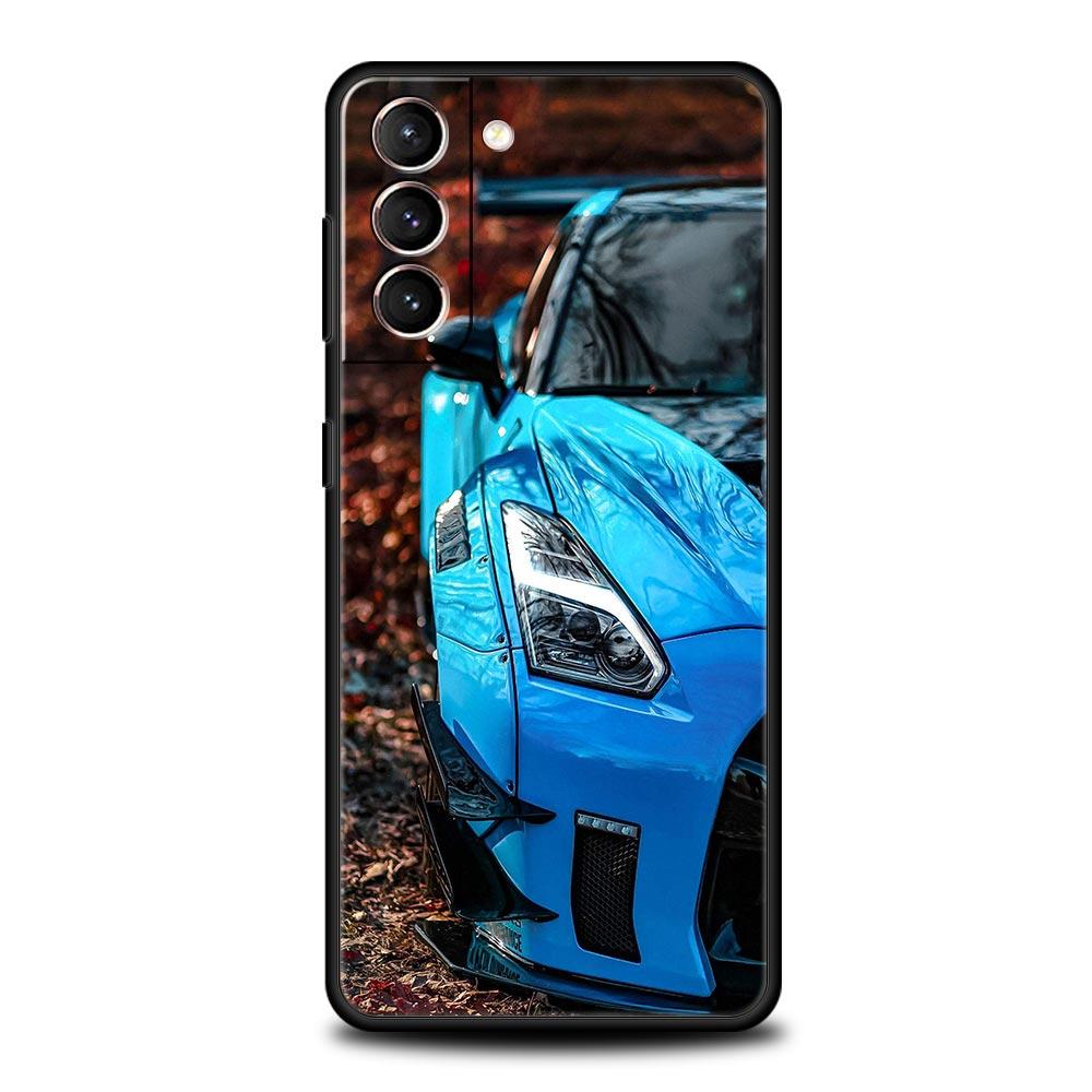 Blue Red JDM Sport Car Phone Case For Samsung Galaxy S26 Ultra S25 Plus S24 FE S23 S22 5G S21 S20 Cover Black Soft