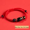 2026 Year of the Horse Zodiac Red Rope Bracelet - Women's/Men's Tai Sui Protective Charm for Horse, Rat, Ox, Rabbit Signs