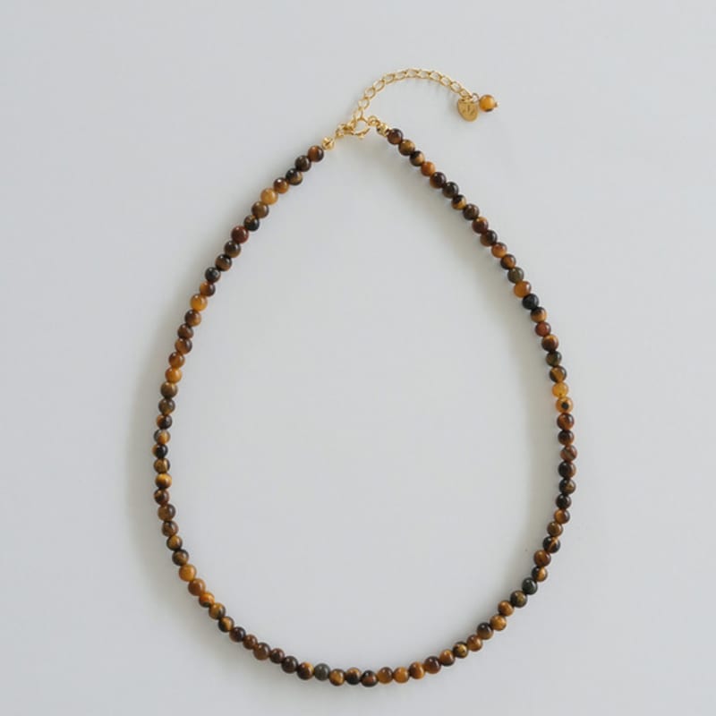 Modernlike 14k Gold-filled Silver Hopi Amber Necklace 4mm