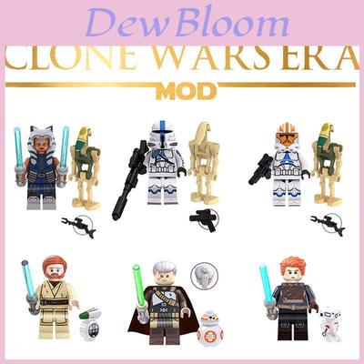 Conjunto de Brinquedos de Blocos de Construção de Clone Trooper de Star Wars Para Crianças Material Plástico 4,5cm de Altura