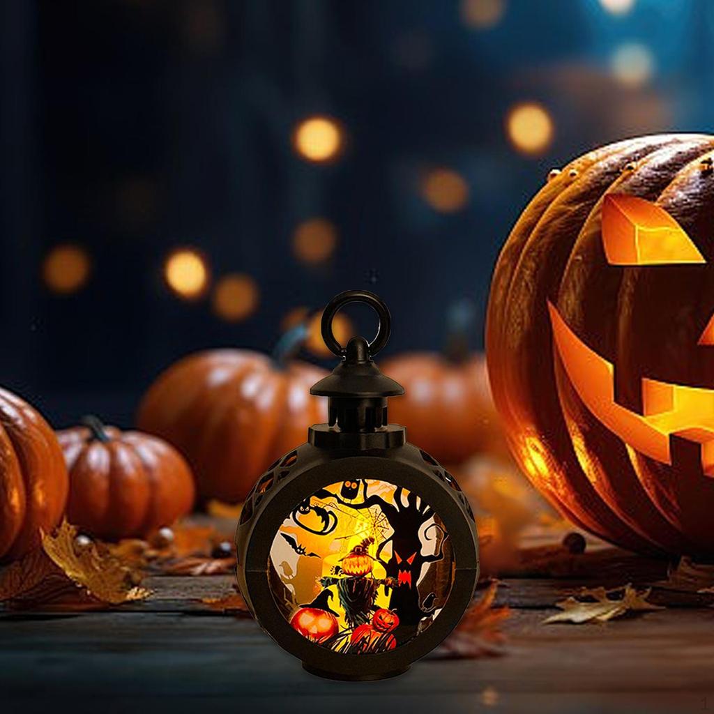Halloween Lantern Adornment Adorable Decoration LED Candle Lights for Balcony Fireplace