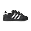 adidas Originals SUPERSTAR Fashion Anti Kick Low Top Skateboard Shoes Black White Children Aged 3 7 Years Old EF4840