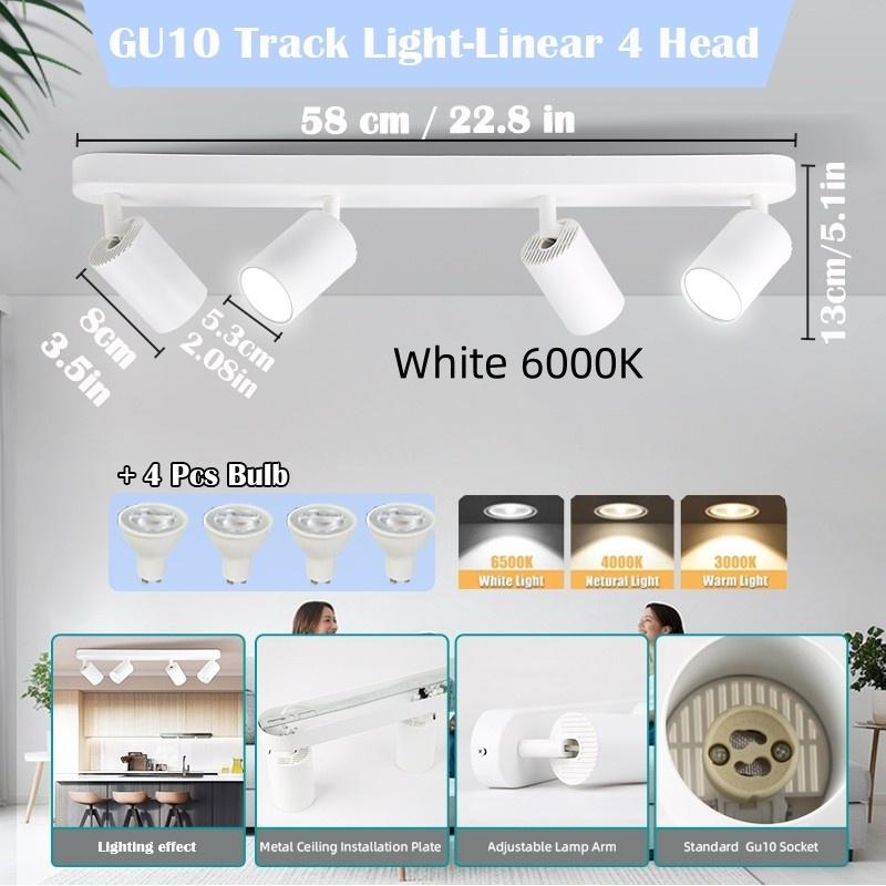 Household Minimalism LED Ceiling Lights Indoor Lighting Track Rail Lamp Replaceable Bulb Ceiling Spotlight