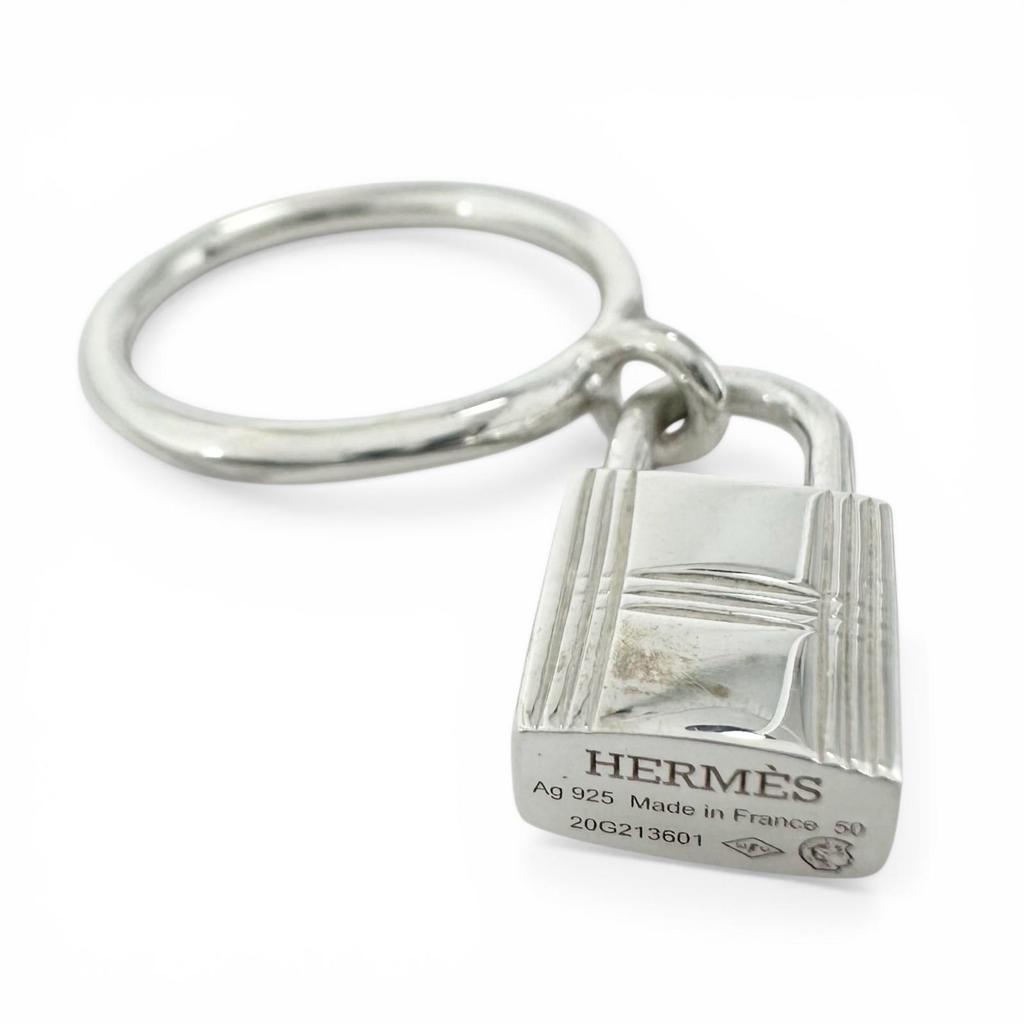 Excellent HERMES Ring Amulet Cadena Silver AG925 Women 50 Used