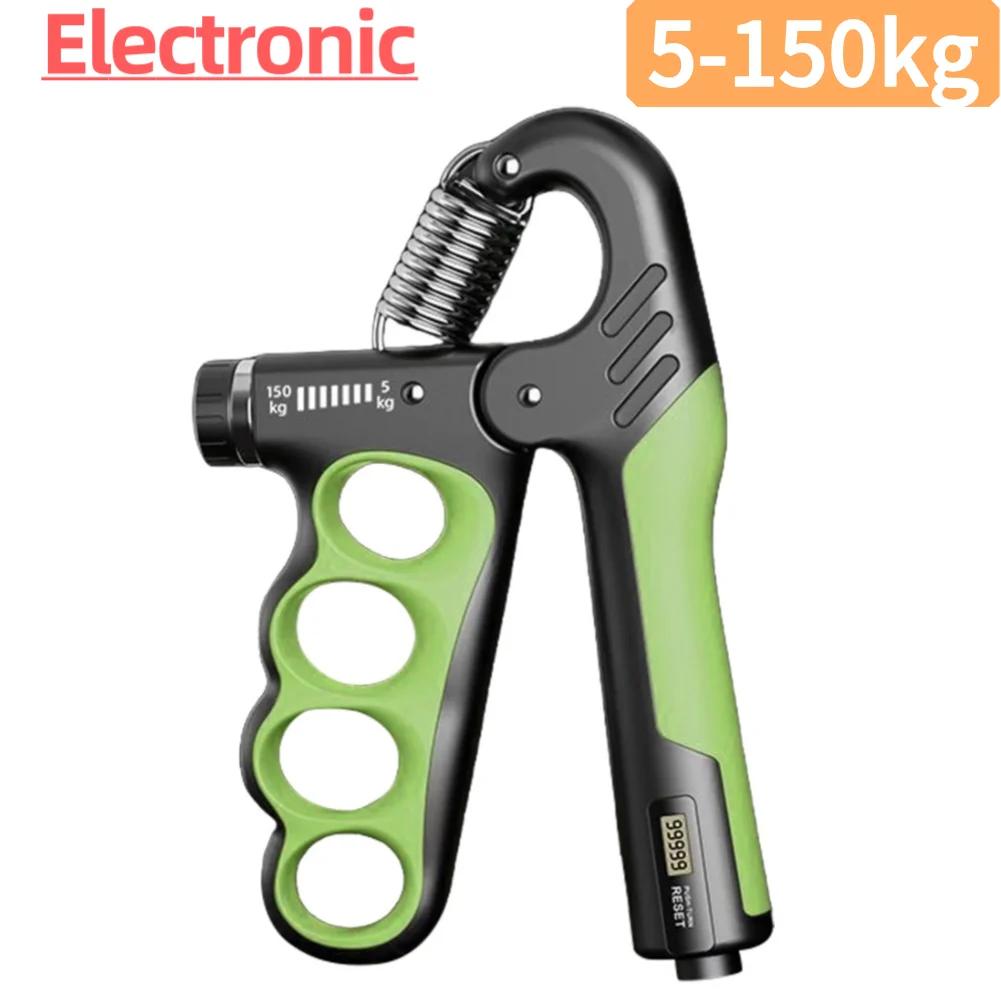 Hand Grip Strengthener Grip Strength Trainer Ergonomic Handle Ergonomic Hand Gripper 5-150KG Resistance Adjustable for Home Gym