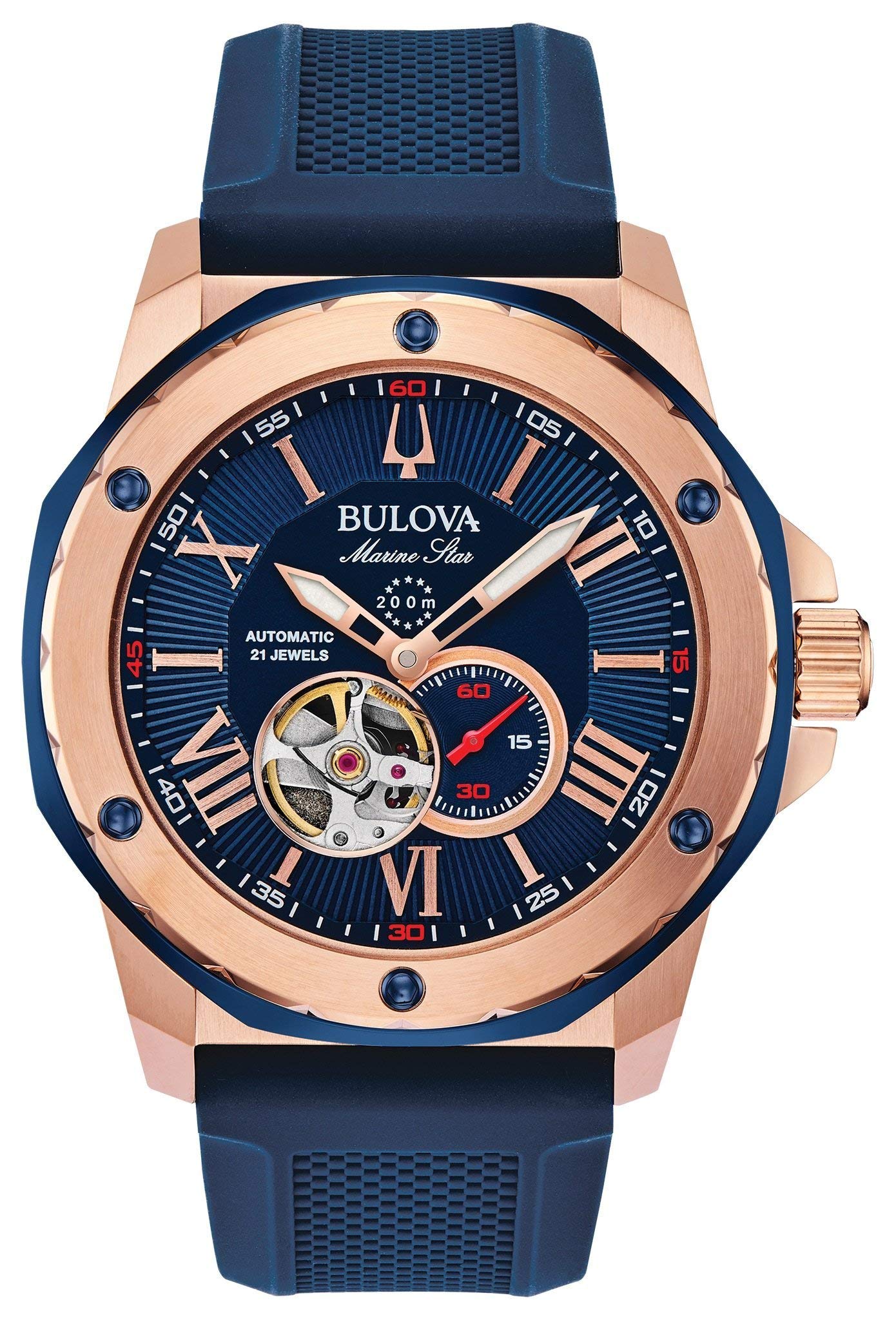 

Чоловічий автоматичний механічний годинник Bulova, Marine Star, 98A227 [Офіційний імпорт]