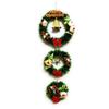 Designer Christmas Wreath -, Width 8inch, length21Inch- (Green Pine, 1 Pcs)