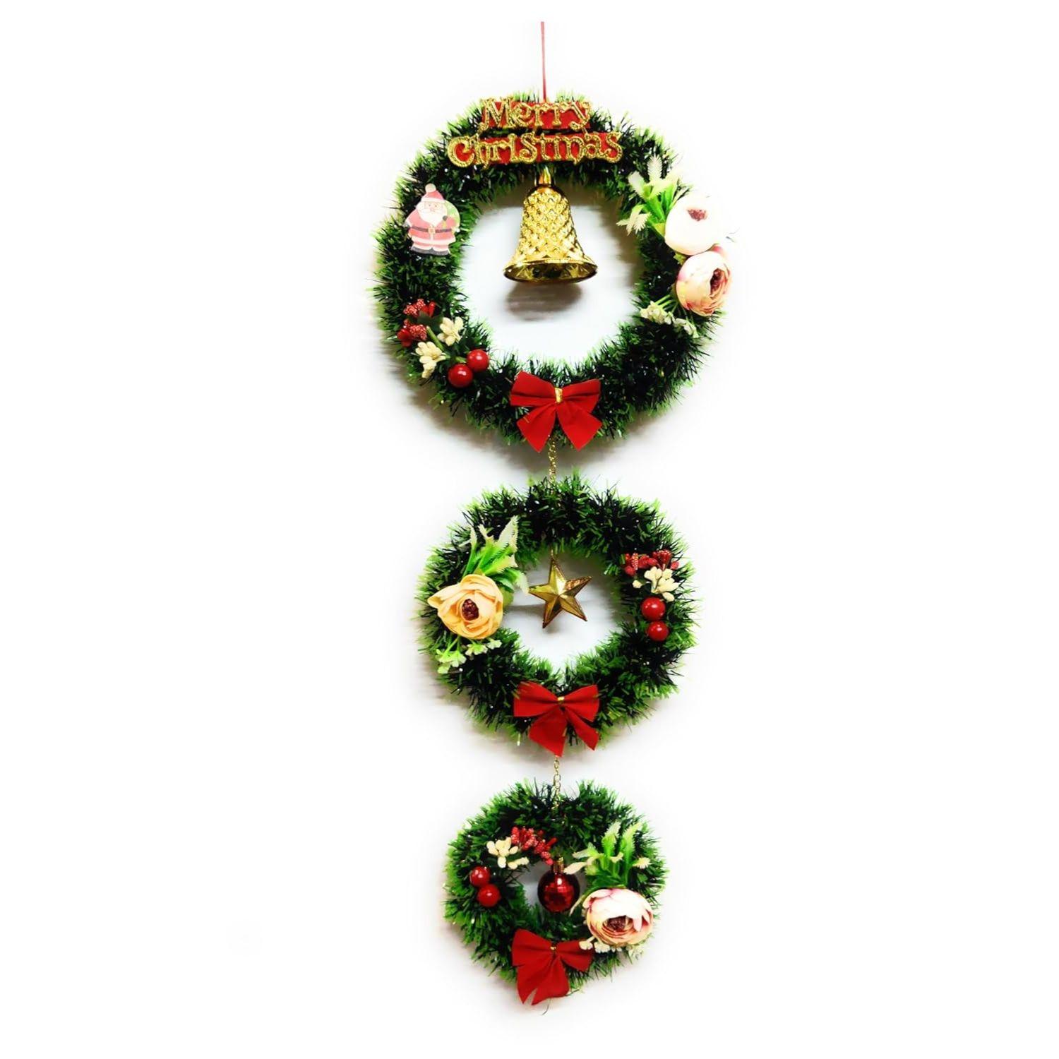 

India Designer Christmas Wreath/Wall Hanging/Decoration for Xmas Party/Christmas Decorations for Home/Christmas Gifts