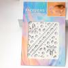 Diamond Eyebrow Tattoo Sticker Glitter Eyeliner Eyebrow Makeup Face Eyes Temporary Tattoo Rock Rhinestone 3D Eyeliner Stickers