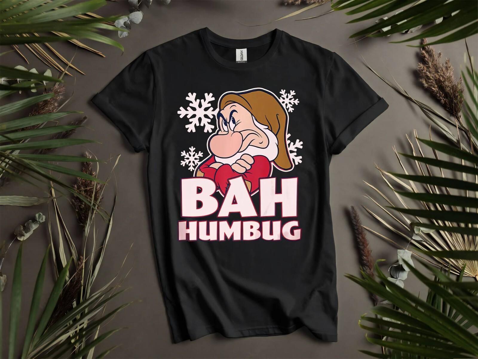 Bah Humbug Grumpy Drawf T-Shirt Mens Womens Tees Top T Shirt Mens Womens Tees Top Men Women Unisex Tshirt K10 S